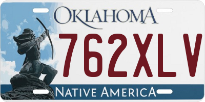 OK license plate 762XLV