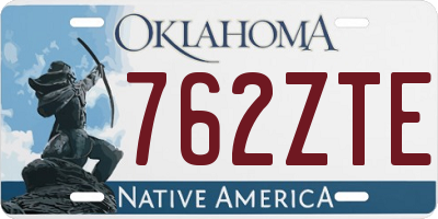 OK license plate 762ZTE