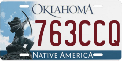 OK license plate 763CCQ