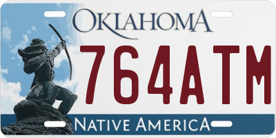 OK license plate 764ATM