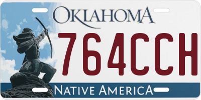 OK license plate 764CCH