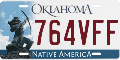 OK license plate 764VFF