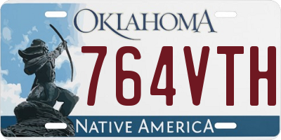 OK license plate 764VTH