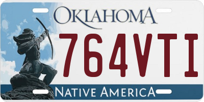 OK license plate 764VTI