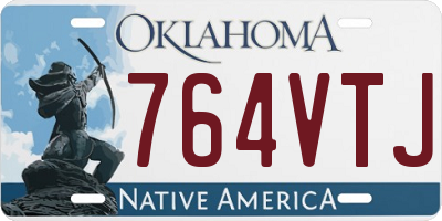 OK license plate 764VTJ