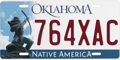 OK license plate 764XAC