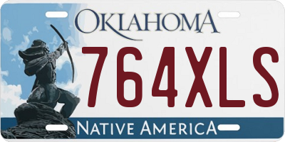 OK license plate 764XLS