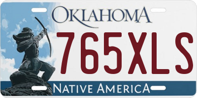 OK license plate 765XLS