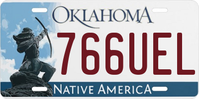 OK license plate 766UEL