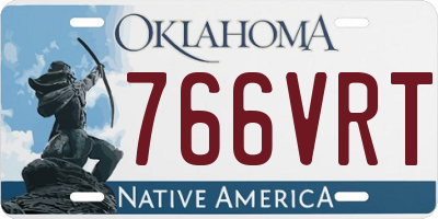 OK license plate 766VRT