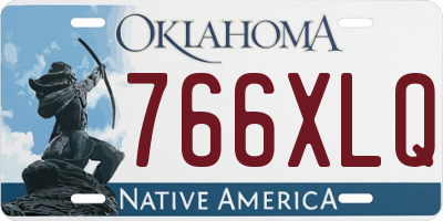 OK license plate 766XLQ