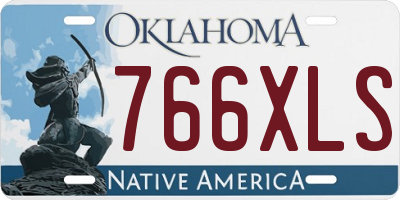 OK license plate 766XLS