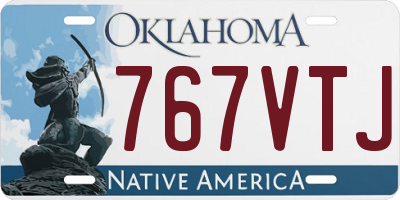 OK license plate 767VTJ