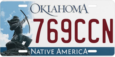 OK license plate 769CCN