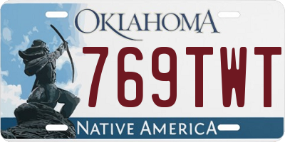 OK license plate 769TWT