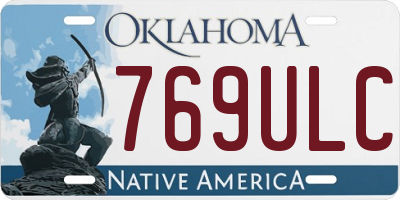 OK license plate 769ULC