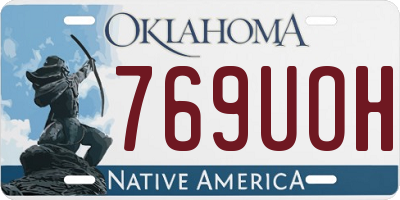 OK license plate 769UOH