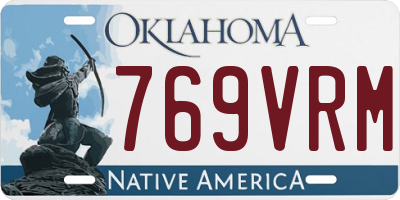 OK license plate 769VRM