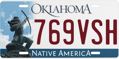OK license plate 769VSH