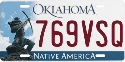 OK license plate 769VSQ
