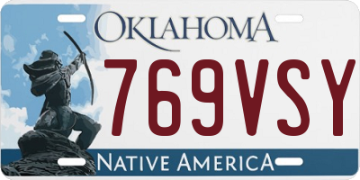 OK license plate 769VSY
