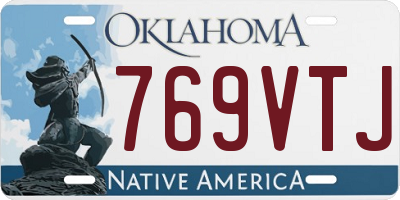 OK license plate 769VTJ