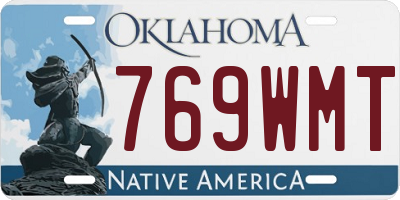 OK license plate 769WMT