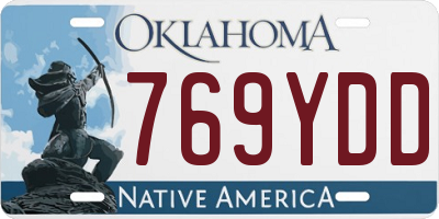 OK license plate 769YDD