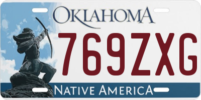 OK license plate 769ZXG