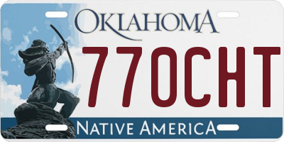 OK license plate 770CHT