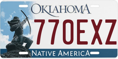 OK license plate 770EXZ