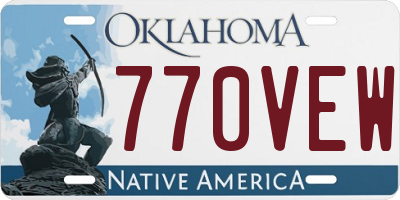 OK license plate 770VEW
