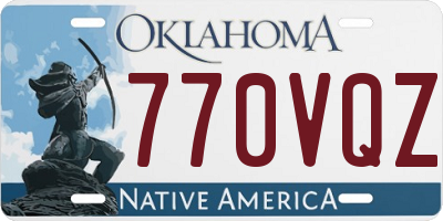 OK license plate 770VQZ