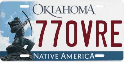 OK license plate 770VRE