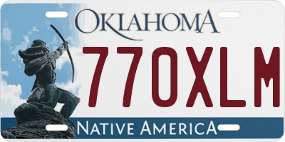 OK license plate 770XLM