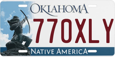 OK license plate 770XLY
