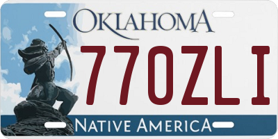 OK license plate 770ZLI