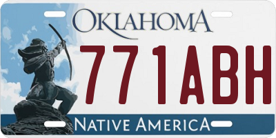 OK license plate 771ABH