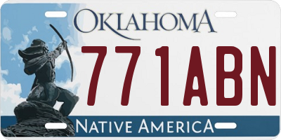 OK license plate 771ABN