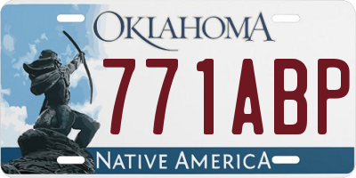 OK license plate 771ABP