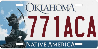 OK license plate 771ACA