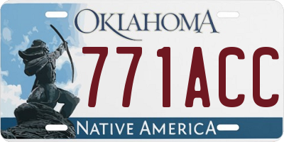 OK license plate 771ACC