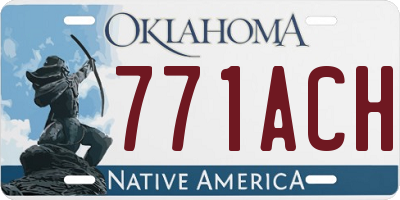 OK license plate 771ACH