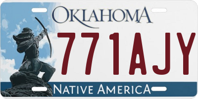 OK license plate 771AJY