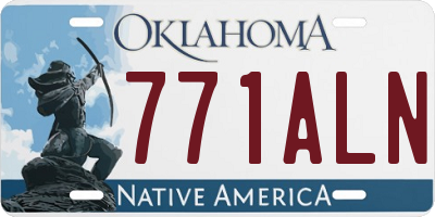 OK license plate 771ALN