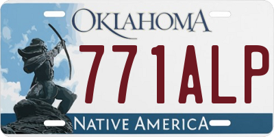 OK license plate 771ALP