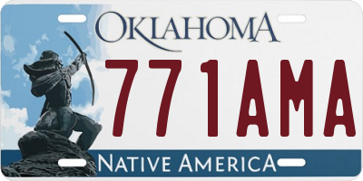 OK license plate 771AMA
