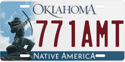 OK license plate 771AMT