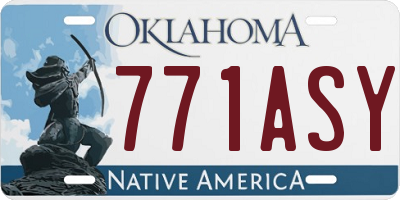 OK license plate 771ASY