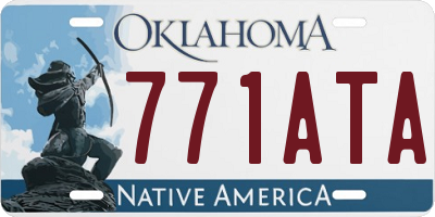 OK license plate 771ATA